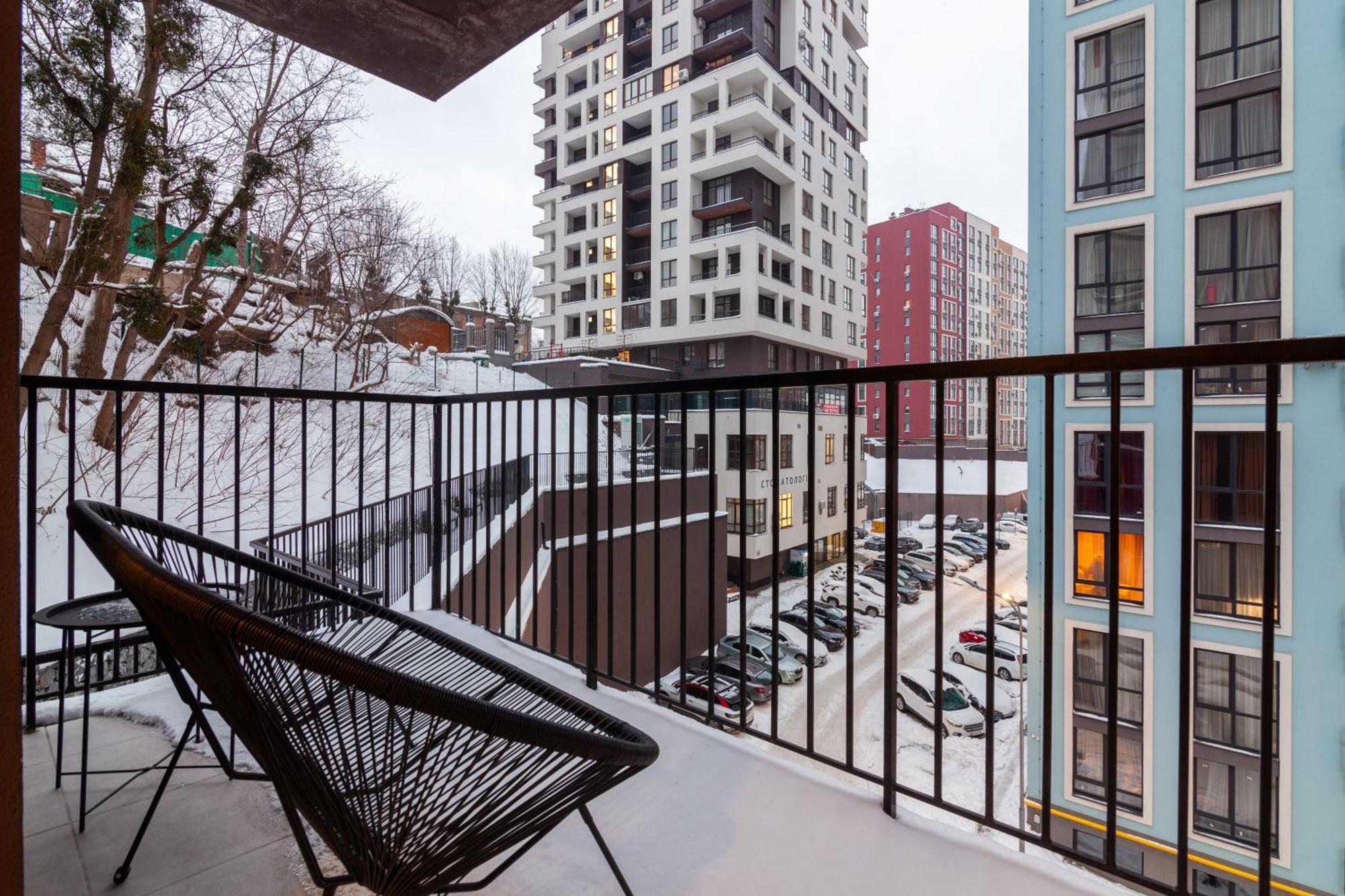 Apartment Shevchenko St.,New Building 利沃夫 外观 照片